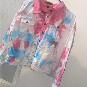 Tie-Dye Denim Jacket